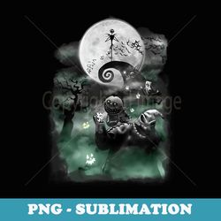 disney the nightmare before christmas haunted scene - vintage sublimation png download