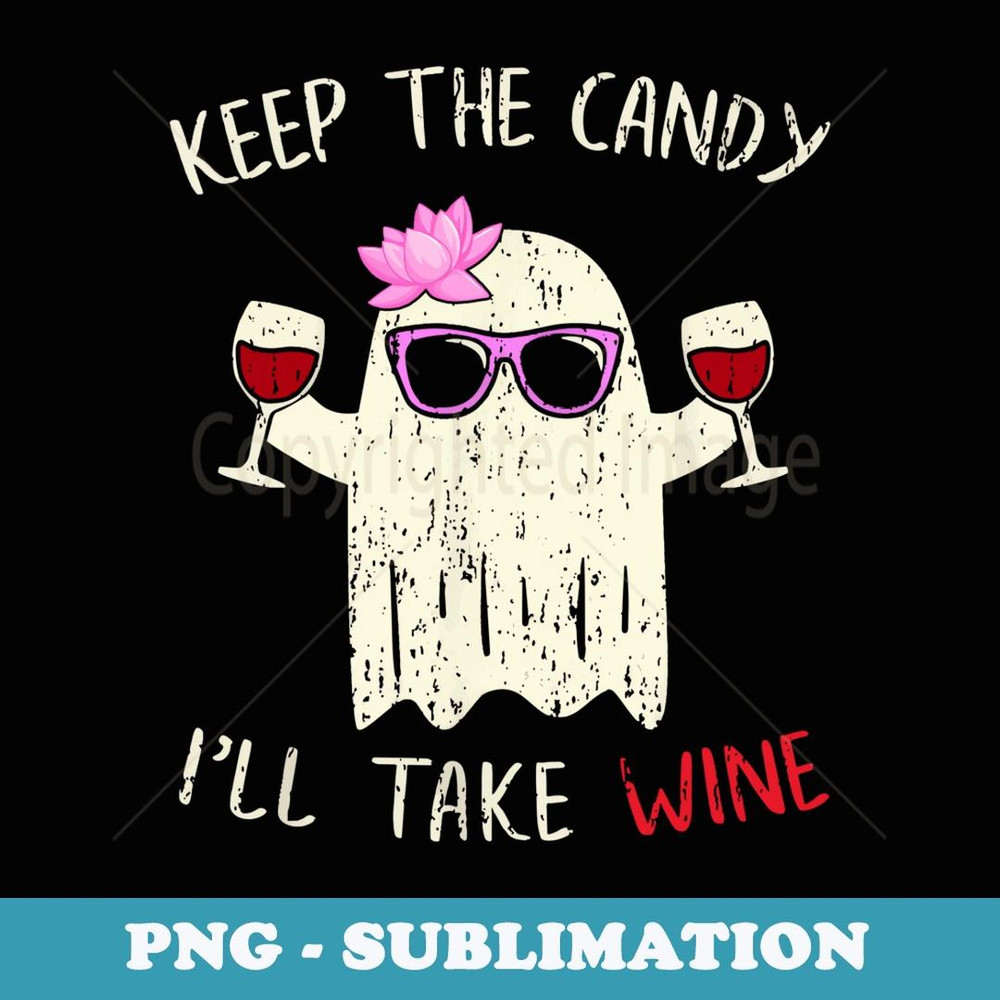 Th Keep the Candy I'll Take the Wine Costume Halloween - Exclusive PNG Sublimation Download