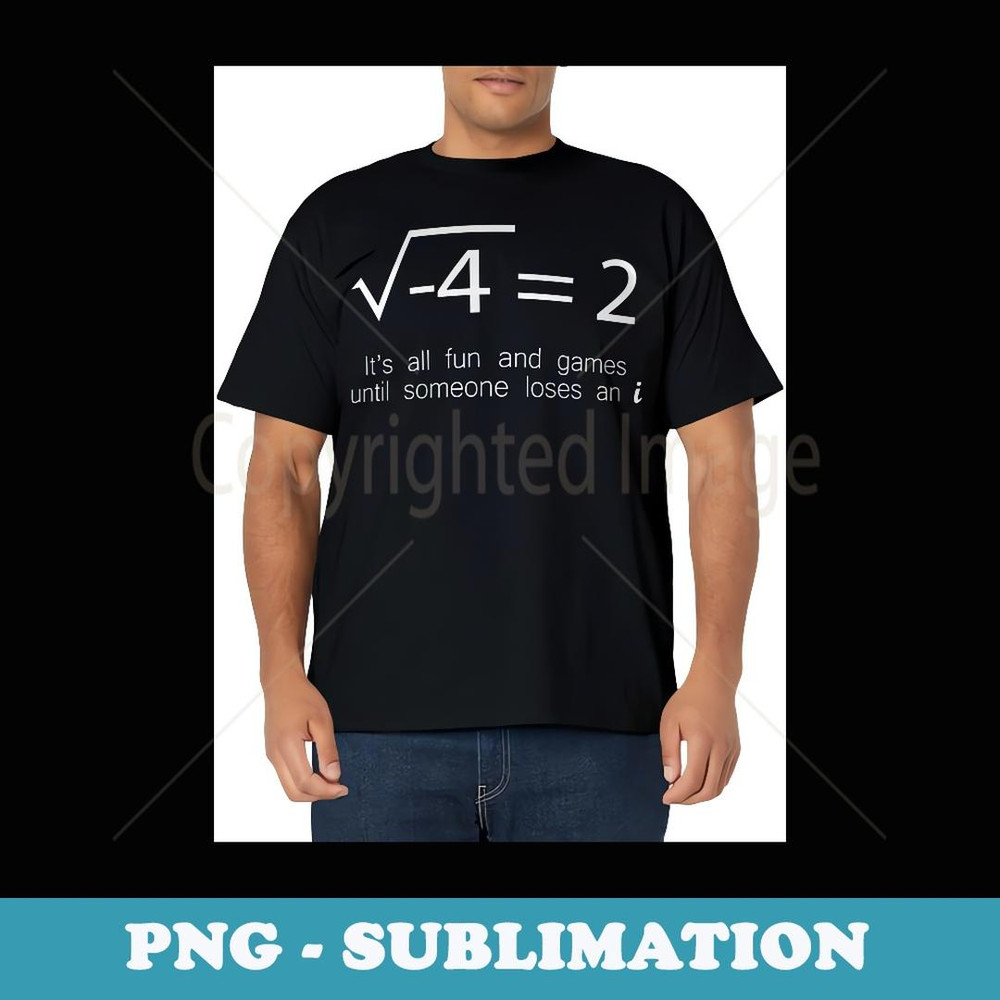 Imaginary Number Math Complex Number Square Root Minus - Instant PNG Sublimation Download