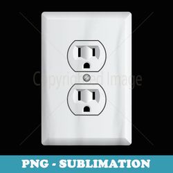 halloween costume power socket funny electrician pajamas - exclusive sublimation digital file