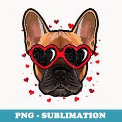 french bulldog valentine cute dog sunglasses lovers - digital sublimation download file
