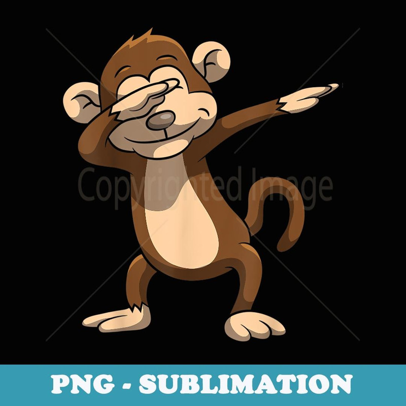 Dabbing Monkey - Funny Monkey - Premium Sublimation Digital Download