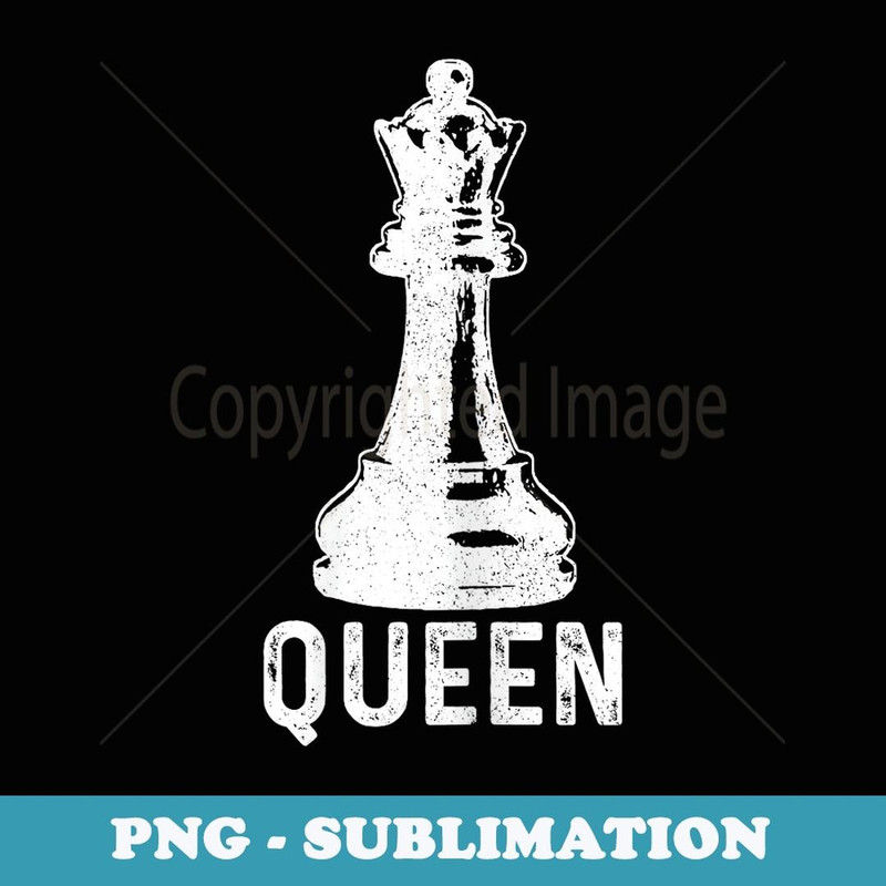 Chess Girl Queen Vintage Halloween Costume Chess Player - Exclusive PNG Sublimation Download