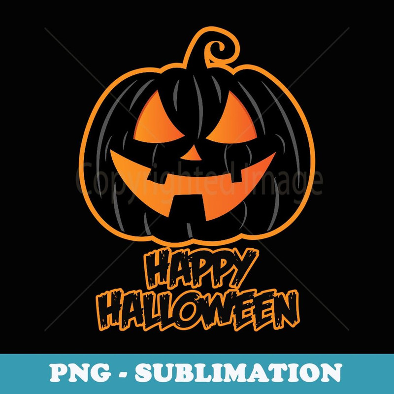 Happy Halloween for Men and - Pumpkin Halloween - Elegant Sublimation PNG Download