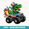 Dinosaur 4th July Monster Truck American - Aesthetic Sublimation Digital File
