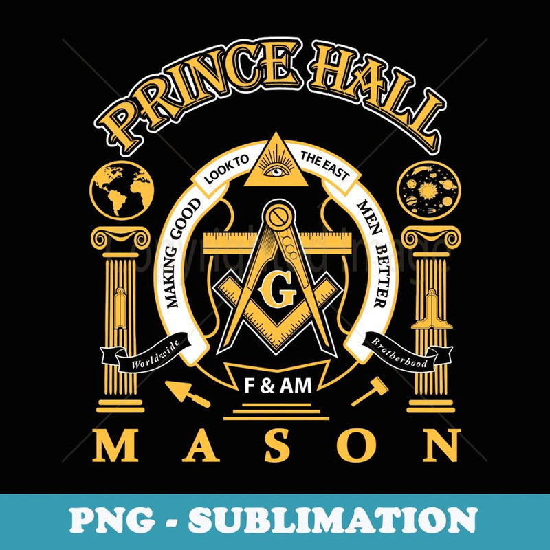 Greats Mason Masonic Prince Hall Masons Presidents Day - Unique Sublimation PNG Download