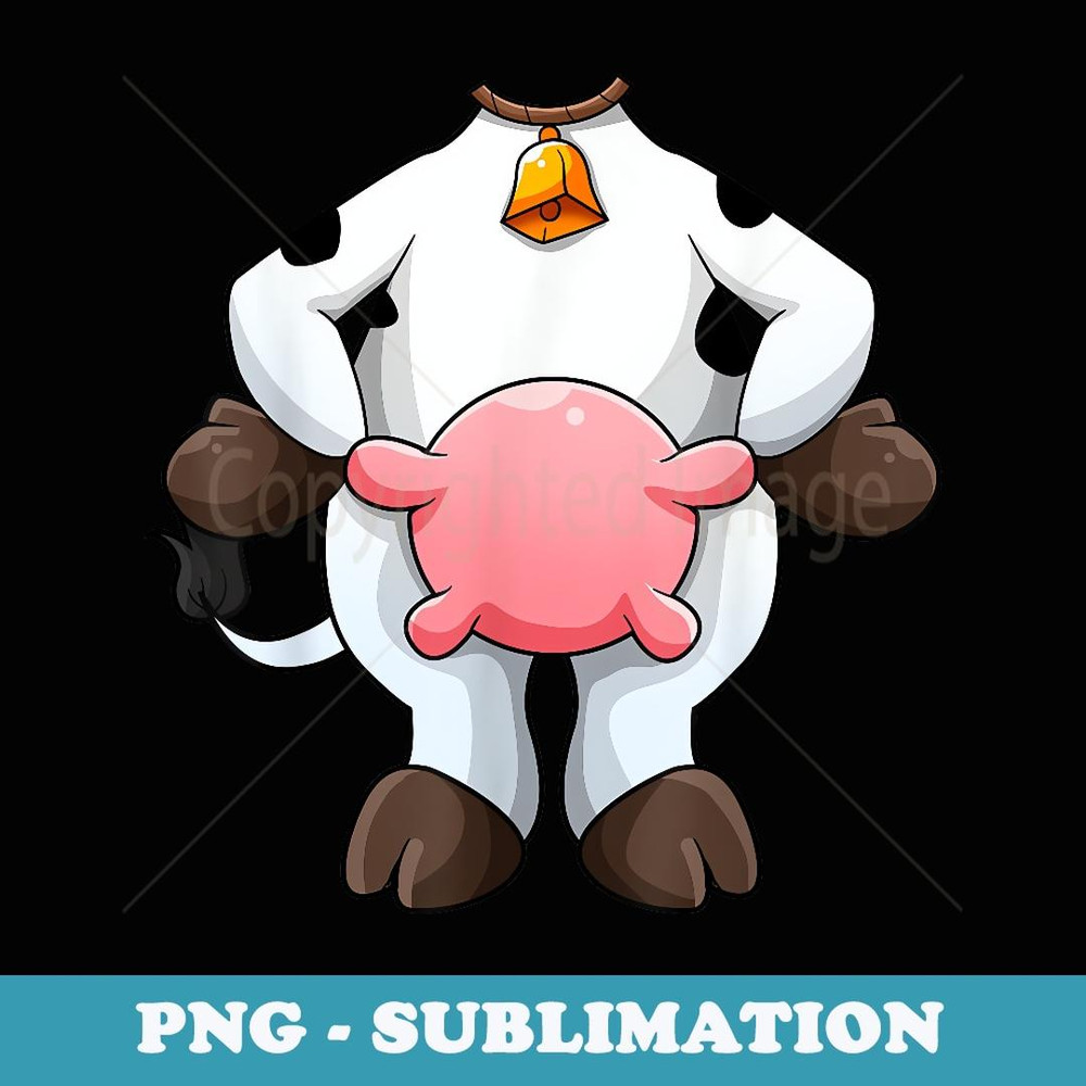 Cow Costume Funny Barnyard Cattle Dress Up Mens s - Aesthetic Sublimation Digital File