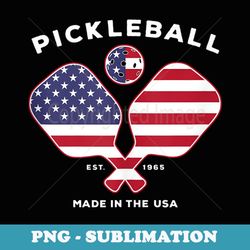 pickleball patriotic american flag usa 1965 - elegant sublimation png download