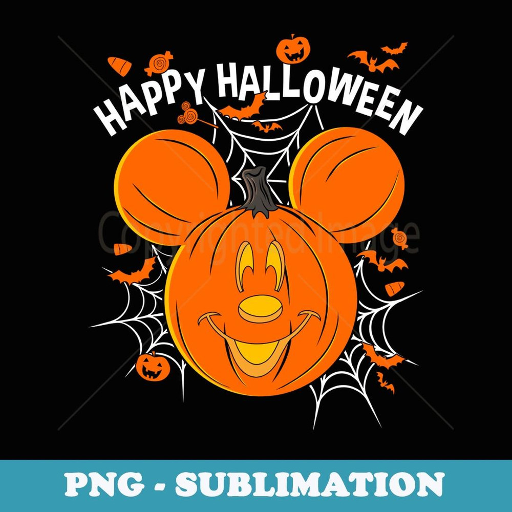 Disney Mickey & Friends Mickey Pumpkin Happy Halloween - Premium PNG Sublimation File