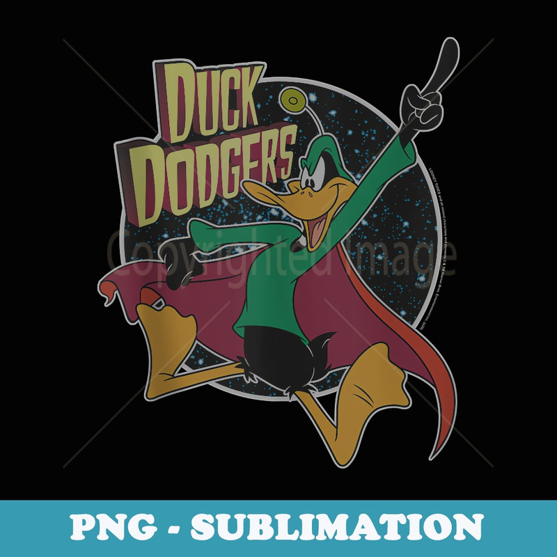 Looney Tunes Duck Dodgers Portrait - Vintage Sublimation PNG Download