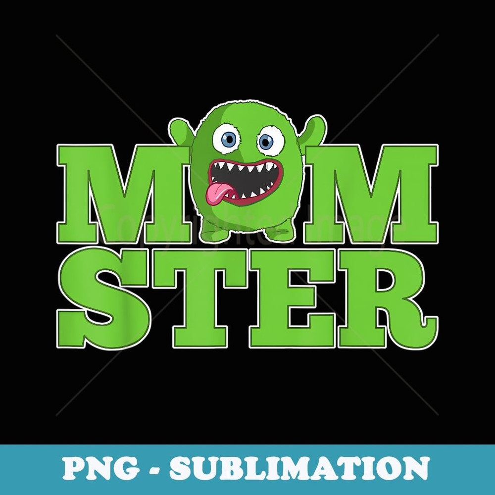 Momster Funny Scary Mom Momster - Retro PNG Sublimation Digital Download
