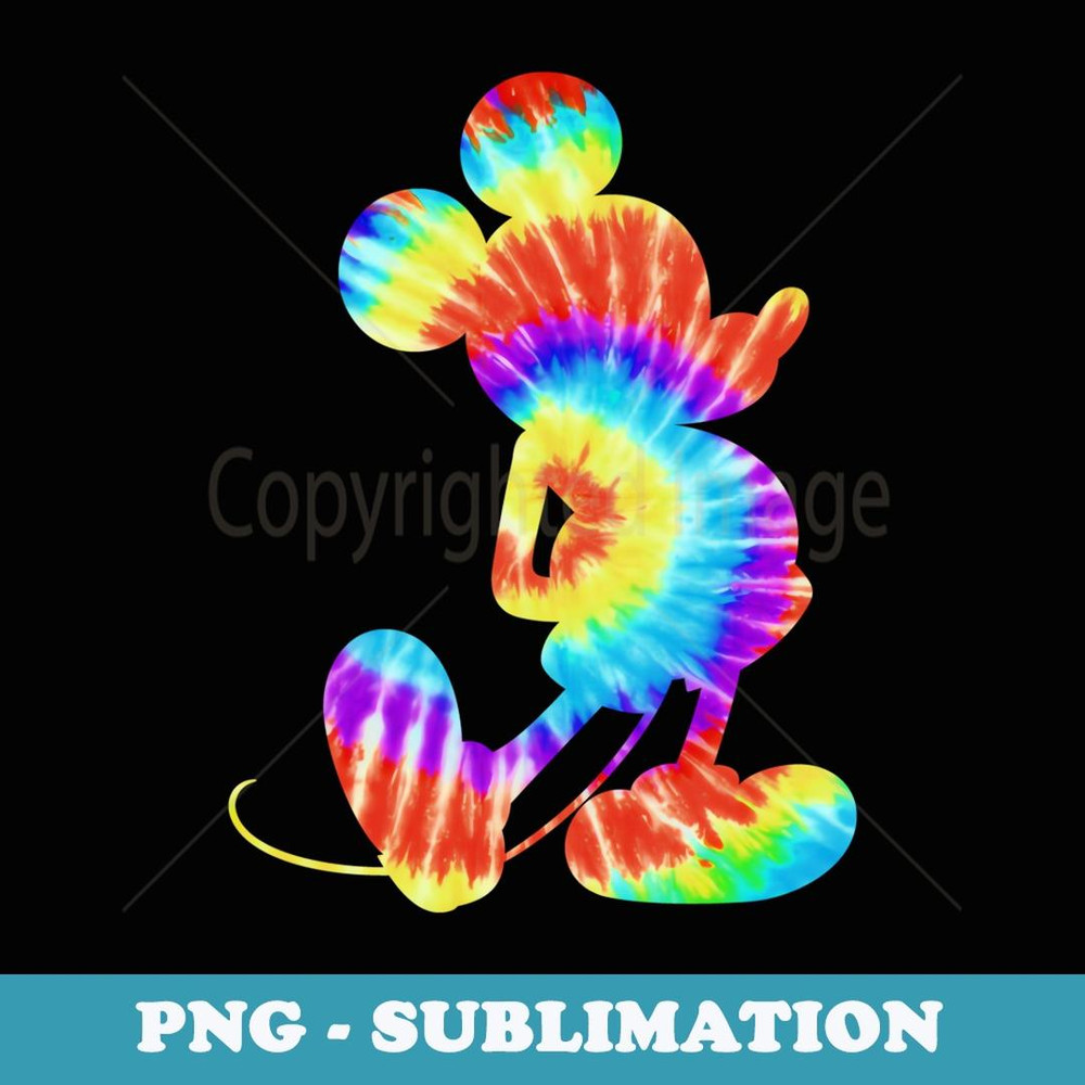 Disney Mickey Mouse Retro Tie- Dye - Decorative Sublimation PNG File