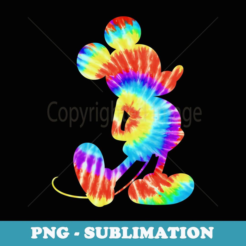 Disney Mickey Mouse Retro Tie- Dye - Decorative Sublimation PNG File