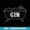 Duck Bathtub Gin - PNG Sublimation Digital Download