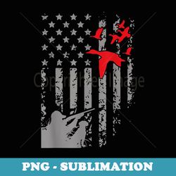 american flag patriotic duck hunting - waterfowl geese