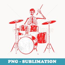 skeleton drummer rock and roll drum percussionists musician - artistic sublimation digital file