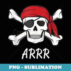 pirate or adults crossbones and skull t - png transparent sublimation file