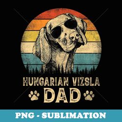 vintage hungarian vizsla dad dog lovers father's day - special edition sublimation png file