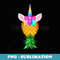 s Swinger Upside Down Pineapple Magical Unicorn Rainbow Head - Aesthetic Sublimation Digital File
