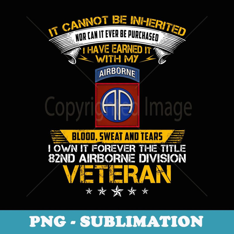 Forever The Title 82Nd Airborne Division Veteran - Stylish Sublimation Digital Download