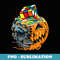 Melting Cube Funny Rubik Rubix Rubics Player Cube Melt Skull - Instant PNG Sublimation Download