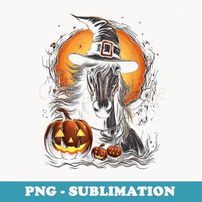 Percheron Horse Halloween Graphic s for - Sublimation Digital Download