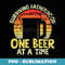 Mens Surviving Fatherhood One Beer At A Time Fathers Day - Sublimation PNG File