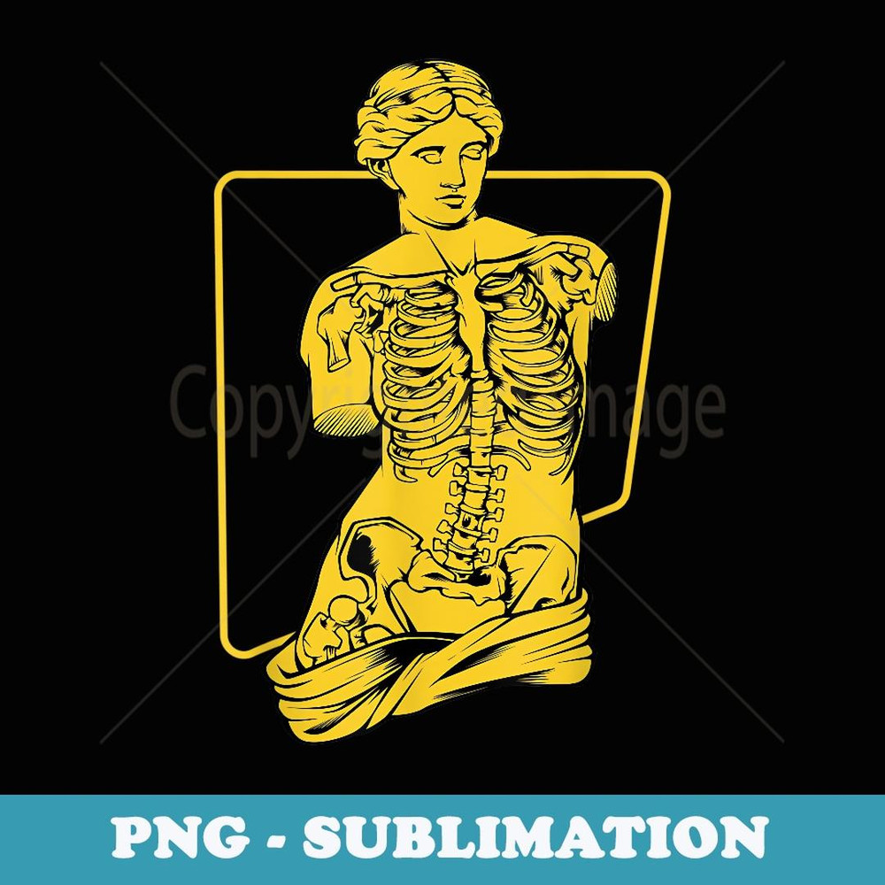 Venus Skeleton - Aesthetic Vaporwave Soft Grunge - Vintage Sublimation PNG Download
