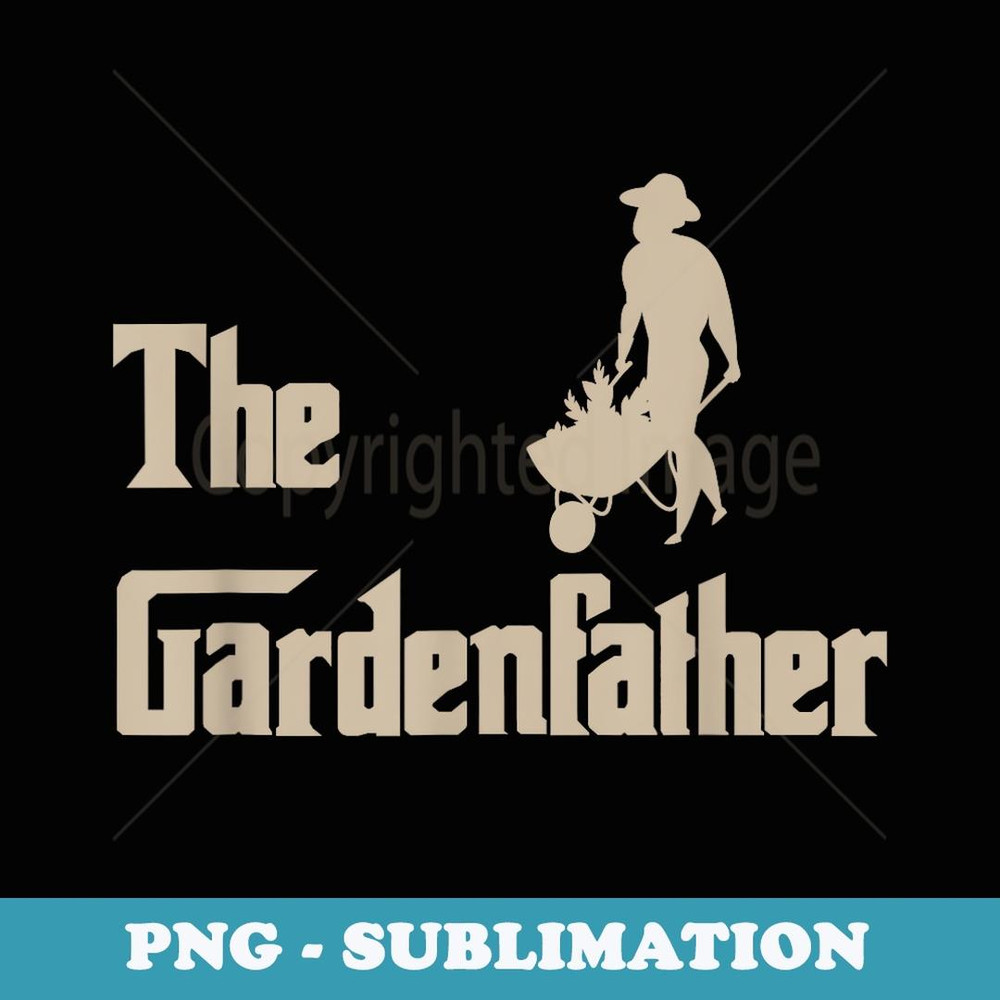 The Gardenfather Men s Mens Best Gardening Father - Retro PNG Sublimation Digital Download