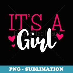 gender reveal girl - png transparent sublimation design