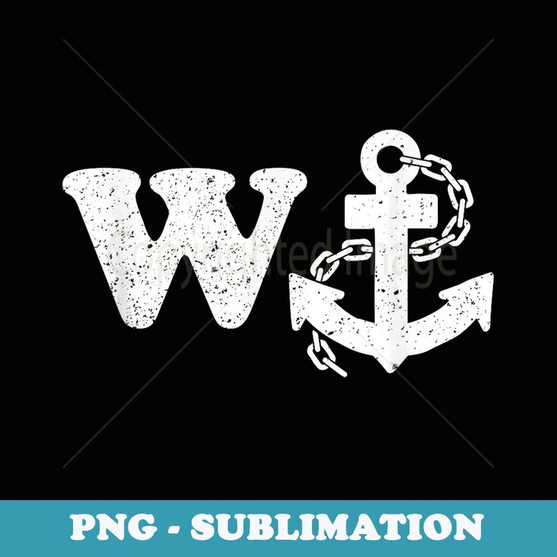 Funny 'W-Anchor' Wanker Insult Joke - Artistic Sublimation Digital File