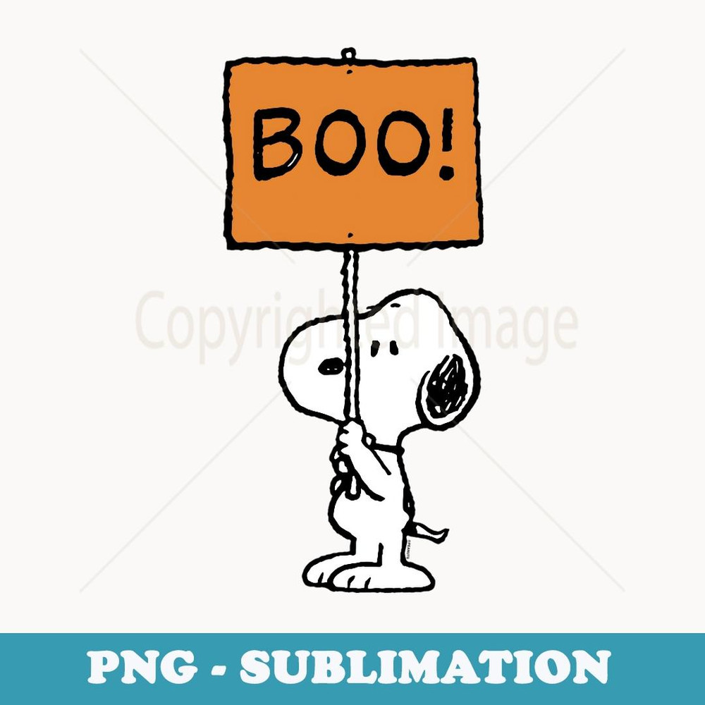 Peanuts Halloween Snoopy Boo! - Special Edition Sublimation PNG File