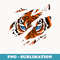 Funny Tiger Face Wild Cat Mountain Animal Kid - Signature Sublimation PNG File