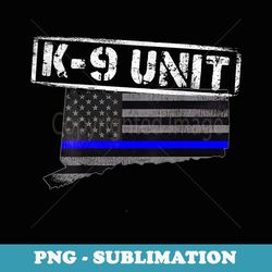 connecticut k-9 police officer leo law enforcement - sublimation png file