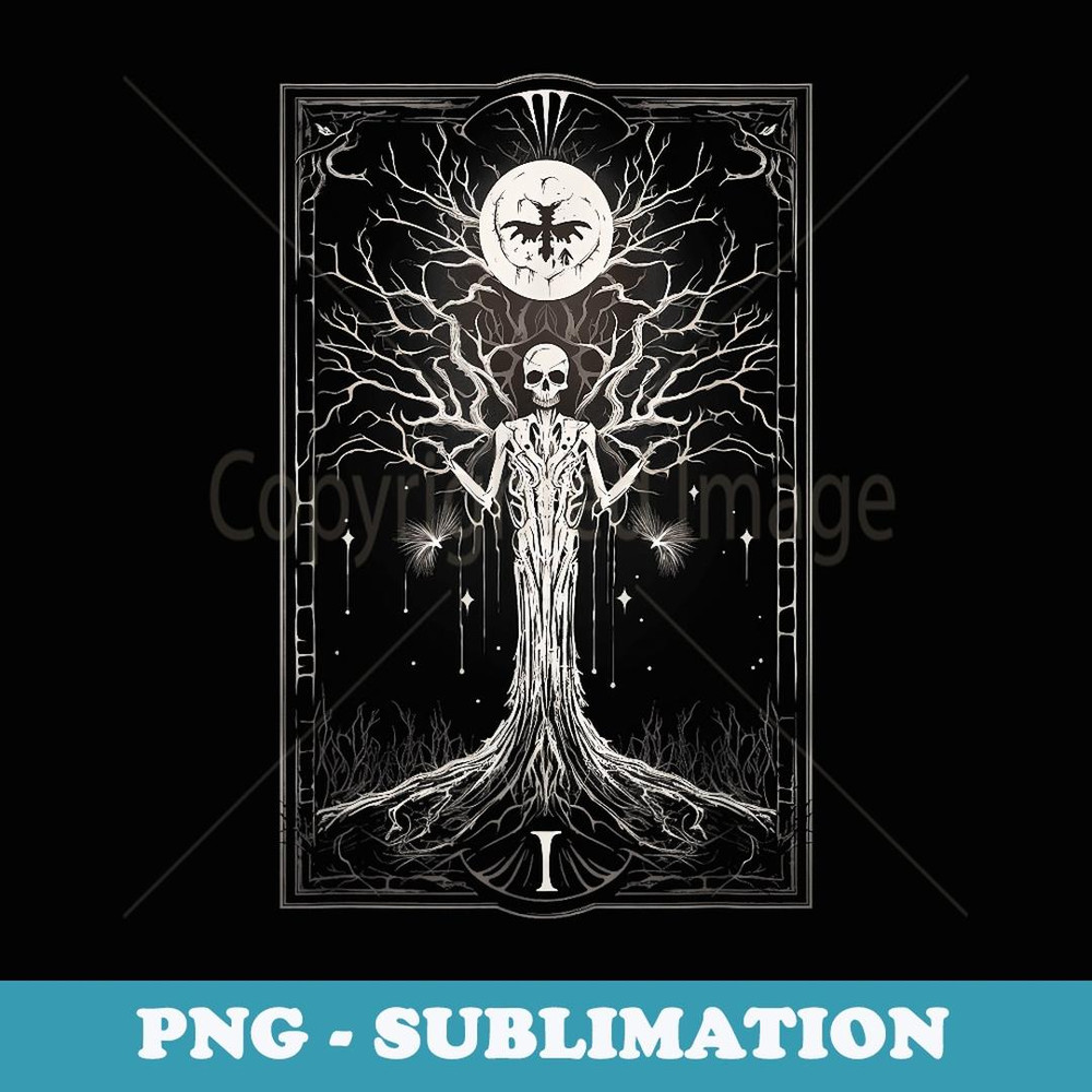 Afterlife Tarot Card Halloween Custom Graphic s - Modern Sublimation PNG File