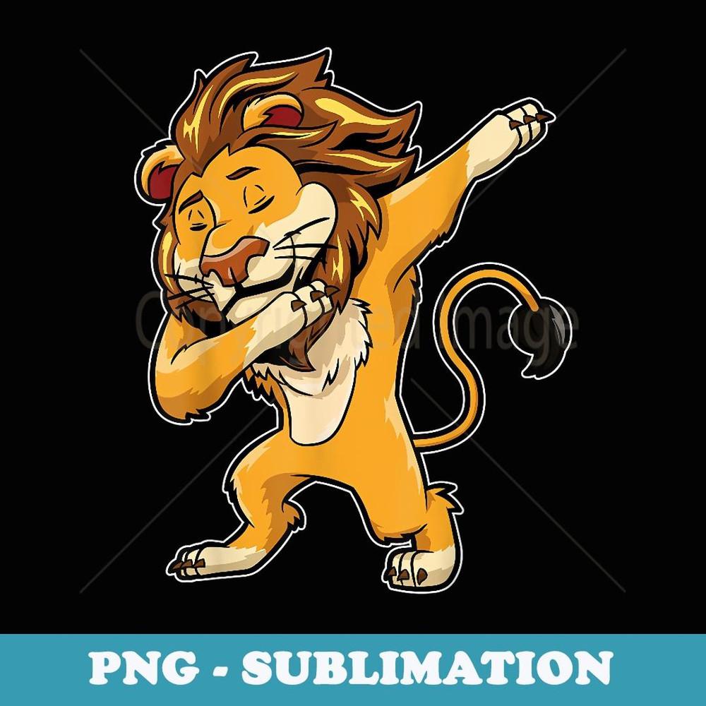 Dabbing Lion T Meme Print Dab Cat Dance T Lions - Premium Sublimation Digital Download