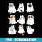 Funny Halloween Cute Boo Ghost Cat Scary for men women kids - Exclusive Sublimation Digital File