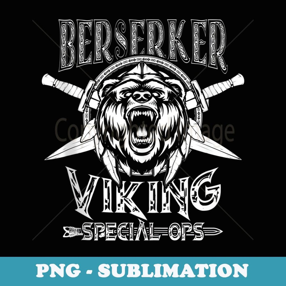 Berserker Viking Bear Norse Heritage - Premium Sublimation Digital Download