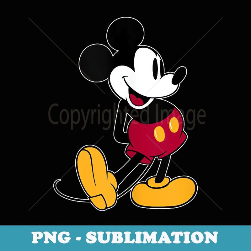 Disney Mickey Mouse Classic Pose - Decorative Sublimation PNG File