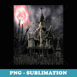 haunted house for halloween - trendy sublimation digital download