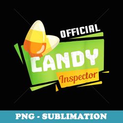 official candy inspector candy corn halloween costume pun - retro png sublimation digital download