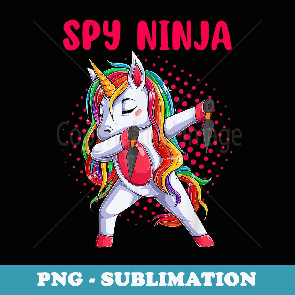 Cool Gaming Spy Unicorn Ninja Gamer Boy Girl Ninjas - Exclusive Sublimation Digital File