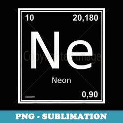 chemical symbol for neon costume - png sublimation digital download