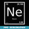 Chemical symbol for neon costume - PNG Sublimation Digital Download