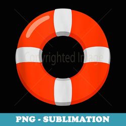 ring buoy life preserver costume - decorative sublimation png file