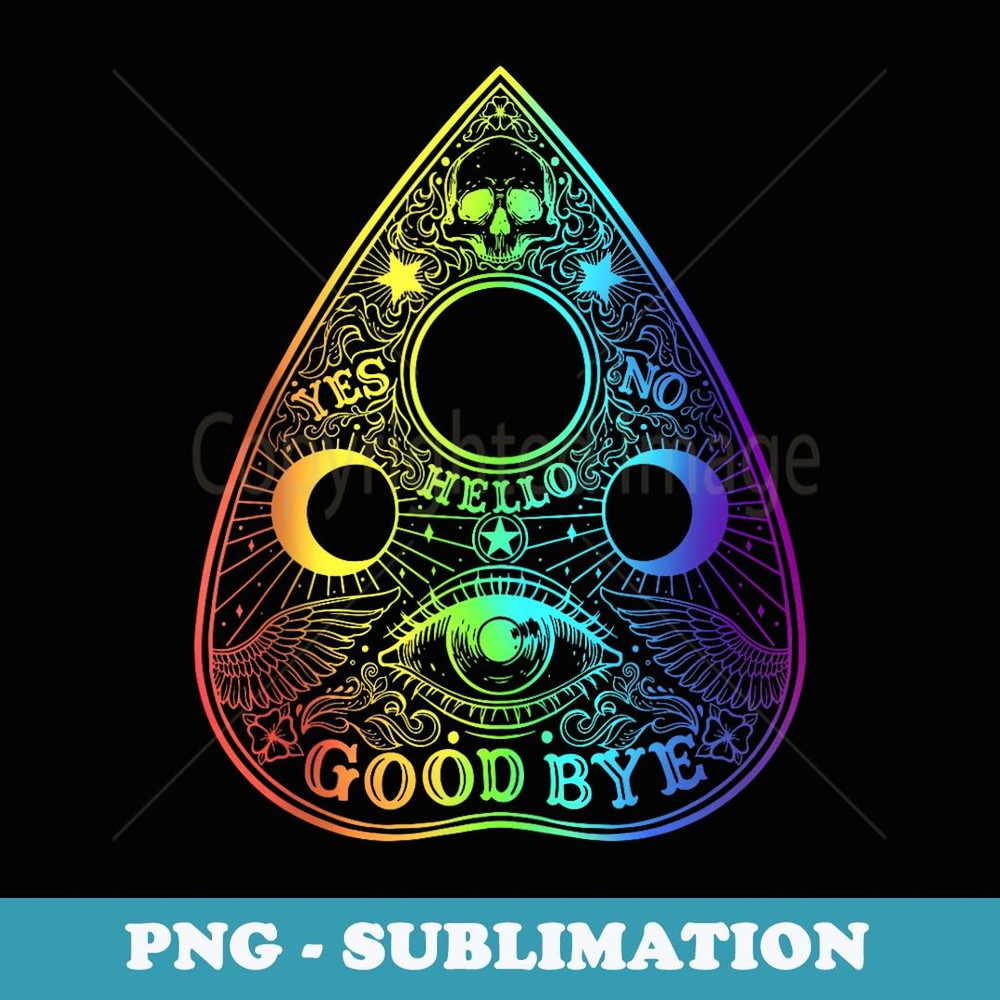 Ouija Board Gothic Witchcraft Paranormal Halloween Costume - PNG Transparent Sublimation Design
