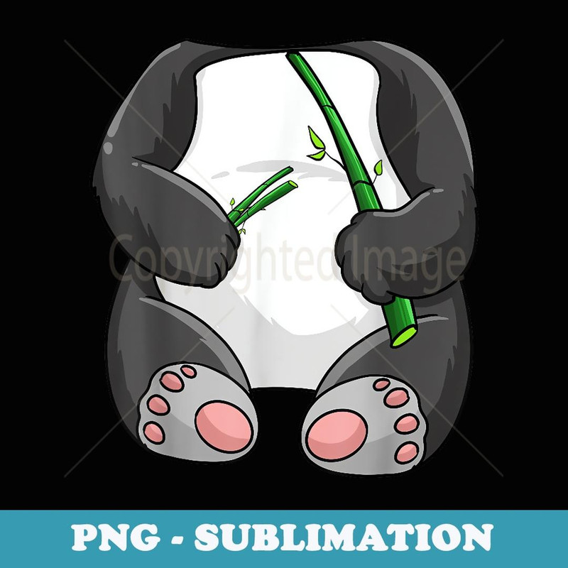 Panda Halloween Costume Cute Coon Bear Funny Animal - Digital Sublimation Download File
