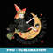 Tonight We Fly Black Cat Cute Witch Broom Ride Halloween - Trendy Sublimation Digital Download