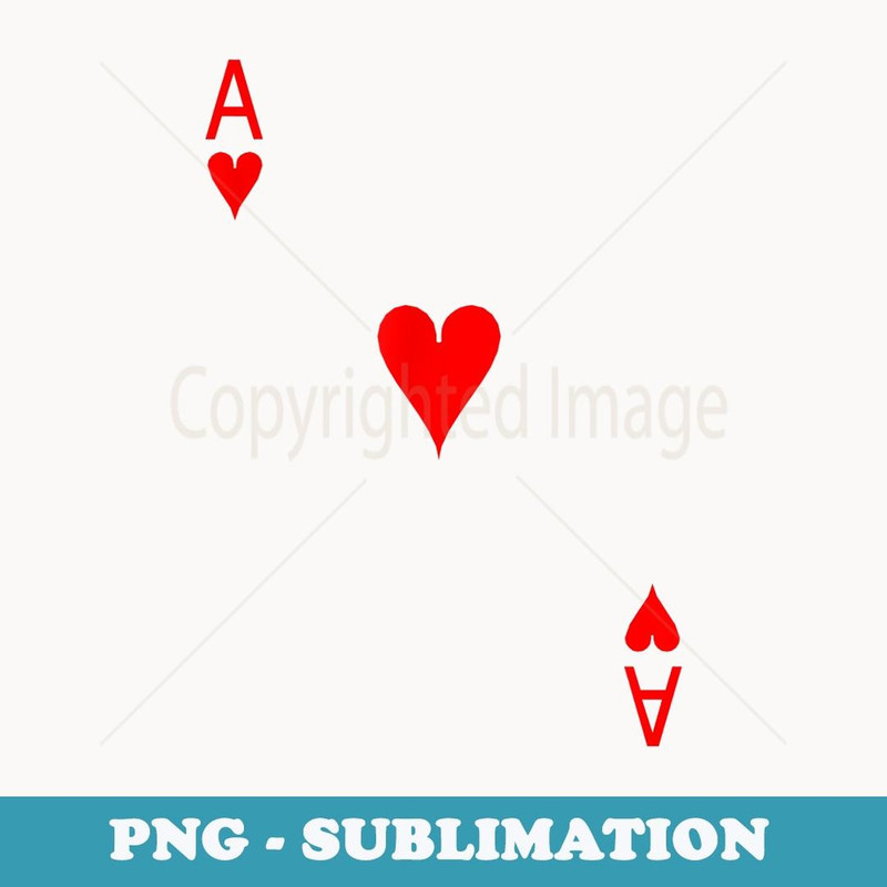 Ace Hearts Halloween Fun & Men - High-Resolution PNG Sublimation File