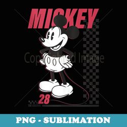 disney mickey and friends mickey mouse checkerboard stripe - signature sublimation png file